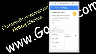 Google Chrome BrowserVerlauf endgültig löschen  auch auf dem GoogleServer [upl. by Sible]