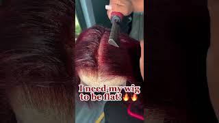 I need my wig to be flat nadulahair hairtutorial flat howto hairstyle lacewigs shorts fyp [upl. by Rodney36]