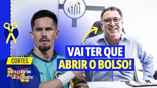 SANTOS TEM DIFICULDADE MAS AINDA QUER O GOLEIRO TADEU ENTENDA  CORTES EPE [upl. by Reisch389]