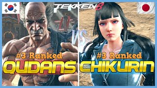 Tekken 8 ▰ QUDANS 3 Ranked Heihachi vs CHIKURIN 3 Ranked Lili ▰ Ranked Matches [upl. by Athey]