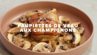 Recette Paupiettes de veau aux champignons [upl. by Terb]