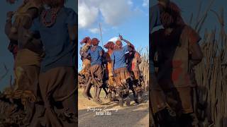 Hamar Tribe dancing during Bulljump ceremony africa africanlifestyle ethiopia africanvillage [upl. by Abernathy]