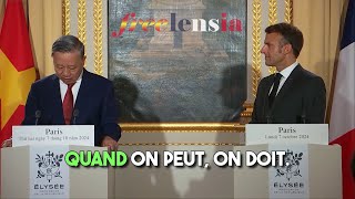 President Macron amp President Tô Lâm Press Conference  French Subtitles [upl. by Peisch]