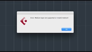 Cubase Error Medium type not supported or invalid medium [upl. by Ochs932]