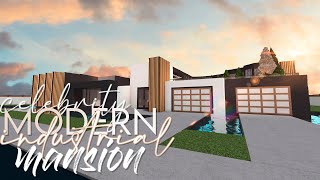 Bloxburg  Celebrity Modern Industrial Mansion  750k  Architecture Series House Build [upl. by Bria525]