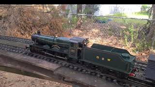 Gauge 1 Great Western Raveningham Hall locomotive scratchbuilt Queensland Hall class [upl. by Edbert]