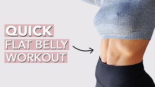 FLAT BELLY Workout for Women 10 mins [upl. by Naraj]