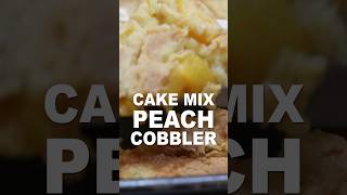 Easy Cake Mix Peach Cobbler [upl. by Ahsitel]