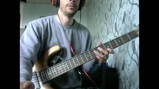 brighter side of grey five finger death punch bass cover [upl. by Aisyle]