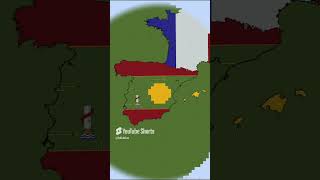 Building Spain in 3 Scales spain spanish maps flags minecraft [upl. by Htiel976]