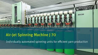 Rieter AirJet Spinning Machine J 70 for Quality Yarn Production [upl. by Murat589]