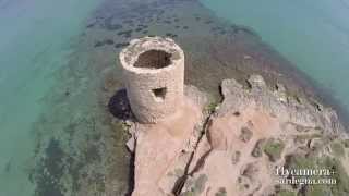 Torre di Abbacurrente  Rotonda Platamona  Sassari  Flycamera Riprese aeree Sardegna [upl. by Gherardo]