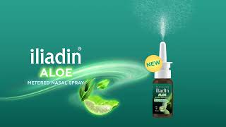 NEW iliadin® Aloe Metered Nasal Spray with Added Aloe Vera [upl. by Eecram836]