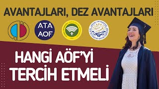 Hangi Açıköğretim Üniversitesini Tercih Etmeli Aöf Üniversitelerinin Avantajları Dez Avantajları [upl. by Leohcin]