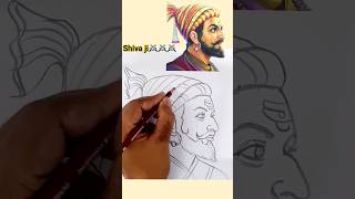 Shiva ji⚔️🗡art drawing sketch shortvideo youtube trending [upl. by Ellynad288]