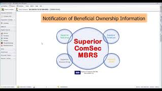 Superior ComSec  Notification of Beneficial Ownership Information [upl. by Ardisi]