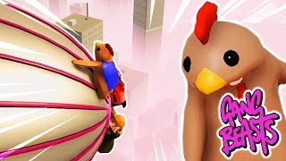 WER HÄLT SICH AM LÄNGSTEN ✿ GANG BEASTS DeutschHD [upl. by Noelc]