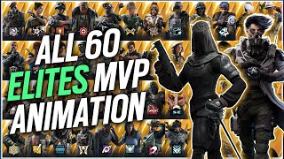 ALL 60 ELITE SKINS MVP ANIMATIONS  Nokk Elite amp Fenrir Elite [upl. by Decker93]