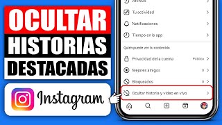 ✅ Como Ocultar mis Historias Destacadas en Instagram A Una Persona 2024 Fácil y Rápido 📲 [upl. by Benny]