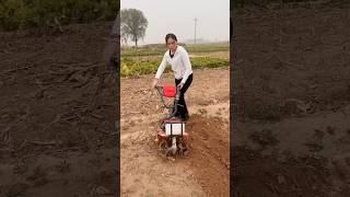 New multifunctional microtillage machine Turning the soil digging trenches [upl. by Ainyt591]