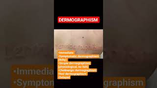 Dermographism dermographism dermatology skincare neetpgcosmotology urticaria hypersensitivity [upl. by Emilio]