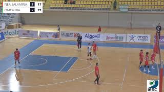 Nea Salamina vs Omonoia Cyprus League Men 202324 [upl. by Acinimod135]