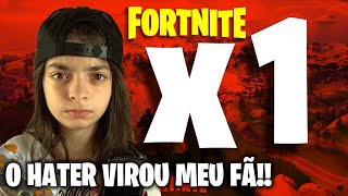 X1 com HATER que vivia me XINGANDO  FORTNITE [upl. by Annaira]