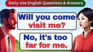 Improve English Speaking Skills🔥 200 Common Questions and Answers in English 🔥 English conversation [upl. by Byrom]