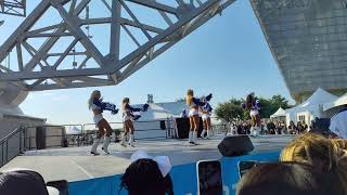 2024 Dallas Cowboys Cheerleaders pregame ATT plaza performance 91524 [upl. by Millard751]