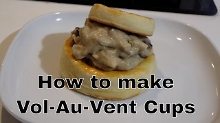 How To Make Vol Au Vent Cups  French Chef Edition [upl. by Moriah]