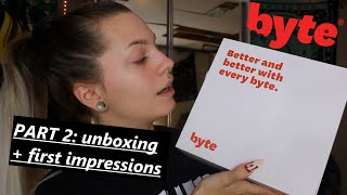 byte aligners journey part 2 unboxing  first week [upl. by Annonyw645]