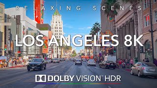 Driving Los Angeles 8K HDR Dolby Vision  Bel Air to Downtown LA Los Santos [upl. by Arretnahs]