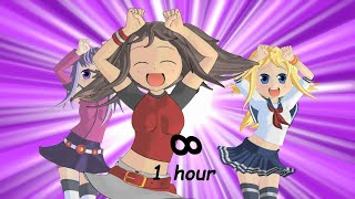 Caramella Girls  Caramelldansen 1 hour perfect loop [upl. by Barde]