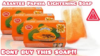 Honest Review of Asantee Papaya Lightening Soap [upl. by Mal]