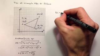 Bevis med analytisk geometri [upl. by Nitsua]