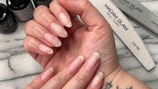 NATURAL NAIL CARE ROUTINE TIPS AND TRICKS 🤯 madamglamofficial BIAB [upl. by Alyos834]