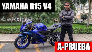 Yamaha R15 V4  APrueba  Test Drive  Review [upl. by Joell]