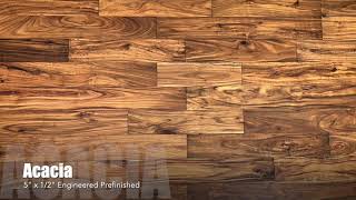 5quot x 12quot Engineered Acacia Cezanne Hardwood Flooring [upl. by Finah929]