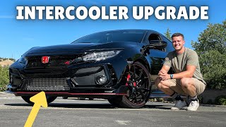 CIVIC TYPE R PRL INTERCOOLER INSTALL  FIRST DRIVE [upl. by Halian987]