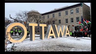 OTTAWA MARCH FOR PALESTINE  January 7 2024 [upl. by Biddie]