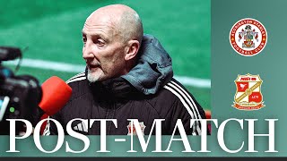 Ian Holloway on draw against Accrington Stanley  Swindon Town Football Club [upl. by Aderf]