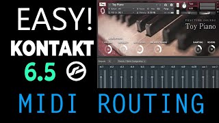 Easy Kontakt 6 Tutorial  Setup Ableton Midi Routing for Multiple Instruments in Kontakt 6 [upl. by Bradeord]