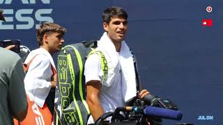 2024 US Open Tennis Carlos Alcaraz Pablo Carreno Busta [upl. by Lanni]