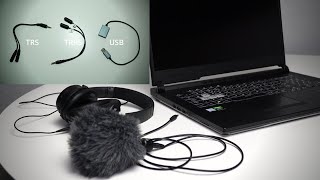 HOW TO CONNECT A MIC AND HEADPHONES TO YOUR LAPTOP FIX [upl. by Idel]