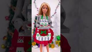 Barbie Doll Christmas Clothes from The Doll Tailor shorts [upl. by Anneirda299]