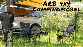 Die neuen ARB 4x4 Campingmöbel Pinnacle und Base Camp [upl. by Inoy]