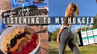 Intuitive Eating after ED Recovery vlog  amp my new workout schedule [upl. by Ecinnaj]