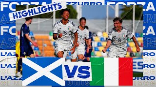 Highlights ScoziaItalia 13  Campionato Europeo UEFA Under 19  Elite Round [upl. by Cordie342]