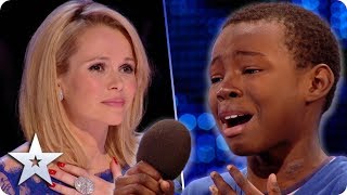 Malaki FIGHTS BACK TEARS during emotional Beyonce cover  Britains Got Talent [upl. by Gadmon]