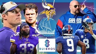 The prerequisite to the START of a NEW ERA  Vikings Vs Giants  BuiBros Football Podcast [upl. by Adok]